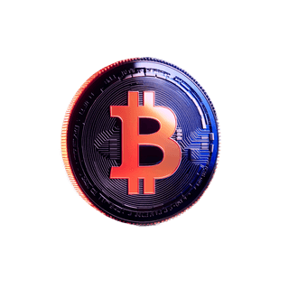 Floating data card showing crypto market analytics visuals